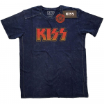 Blue Snow Wash Kiss Logo Unisex T-s&auml;rk S
