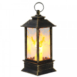 Akuga t&ouml;&ouml;tav &otilde;ue j&otilde;ululaterna valgustusega v&auml;ike tuulelamp Hirv / lumememm / ingel / j&otilde;uluvana Small Worn Gold Angel