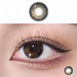 MillCreek 2pcs grey contact lenses with grade gradient color ladies eye cosmetics high quality hydrogel color contact lenses 1 year use 0 pruun