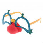 Naljakad klounpunase ninaprillid peoks Prillid Hallowmas Fancy Dress Accessory