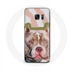 &Uuml;mbris Samsung Galaxy S7 Edge Brown Pitbull Dogile