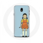 Coque Samsung Galaxy J3 2017 Squid game la poup&eacute;e g&eacute;ante de jeu