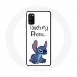&Uuml;mbris Samsung Galaxy S20 Lilo jaoks ja Stitch armas valge taust
