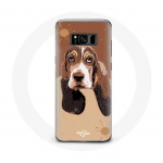 &Uuml;mbris Samsung Galaxy S8 Plus Basset Hound Dog Face jaoks