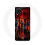 &Uuml;mbris Samsung Galaxy A12 Stranger Thingsi plakatimeeskondade f&auml;nnikunsti 4. hooajale