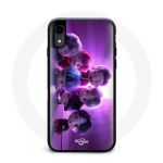 Coque pour Iphone X BTS TinyTAN Animation Affiche RM Jin Suga J-Hope Jimin V Et Jungkook Mic Drop
