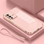 VIVO V23 Pro &uuml;mbris VIVO V23 kate VIVO V23 5G &uuml;mbris VIVO V2130 V2132 luksuslik ruudukujuline plaaditud telefoni&uuml;mbris p&otilde;rutuskindel tagakaas For vivo V23 5G&Case & Strap