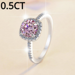 Moissanite s&otilde;rmus naistele 1/2/3 karaat GRA sertifikaadiga s925 h&otilde;bes&otilde;rmus kihlas&otilde;rmus teemants&otilde;rmus abielus&otilde;rmus kingitus s&otilde;brannale 9