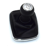 6-k&auml;iguline k&auml;iguvahetusnupp hoob k&auml;iguvahetaja Gaitor Boot PU nahk Volkswagen VW 1999-2004 Golf 4 IV MK4 GTI R32 Jetta jaoks 5 Speed black