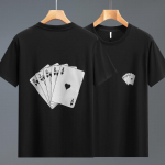 Suur meeste T-s&auml;rk 4XL-11XL tr&uuml;kiga l&uuml;hikeste varrukatega meeste suver&otilde;ivad 4XL must