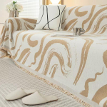 &Scaron;enill Lihtne Joon Diivanir&auml;tik Kassi Kriimustuskindel &Uuml;hes T&uuml;kis Diivanitekk T&auml;ielik Kate Nelja Hooaja Universaalne Kattekangas R&auml;tik 180*130 beige