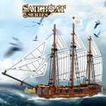 KAZI Purjepaat Kuunaer S&otilde;jalaev Laev Ehitusklotsid Komplektid Ise ise laeva kokkupanemine Mudel Nukud Tellised Lastele M&auml;nguasjad Kingitused EI KARTI