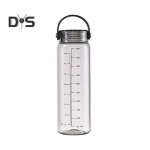 500 ml veepudel kaaluga kaasaskantava k&auml;epidemega, suure mahutavusega, lekkekindel meestele, naistele, reisidele j&otilde;usaalitreening, sport selge joogiga, k&auml;ep&auml;rane tass 500ML valge