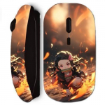 Souris sans fil maniacase noir Demon Slayer Nezuko 3D art anime Manga
