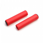 1paar jalgratta pehmest vahust k&auml;snast juhtrauda k&auml;epidemed, katted v&auml;listingimustes m&auml;girattas&otilde;iduks bmx mtb jalgratta silikoonk&auml;epidemega libisemisvastane k&auml;epide punane