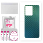 apgo Protective Skin Sticker for the back compatible with Infinix Note 12 Pro 5G, Wrap Film, Foil, Vinyl - Pattern Carbon Chameleon CAKA1