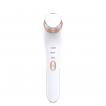 Heating ice compress for eye beauty, household ion vibration eye massage device for removing edema and eye bags, eye beauty device English instruction valge