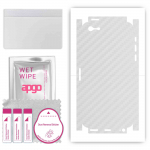 apgo Protective Skin Sticker for the back+sides compatible with Apple iPhone 5s, Full Wrap Film, Foil, Vinyl - Pattern Transparent Carbon