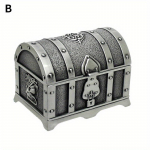 1 tk Euroopa stiilis Retro Piraat Elutu Aardekirst Metallist K&auml;sit&ouml;&ouml; V&auml;ike Ehtekarp Ehtehoidla Aardekirst hall