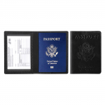 Kaasaskantav nahast kaardipassi &uuml;mbris hoiukoti kaardihoidja must