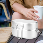 3 in 1 Lunch Box Bento Portable Breakfast Food Storage Case Camping Container for must