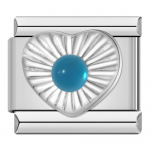 2023 Fashion Heart elliptiline ristk&uuml;lik CZ Charm Itaalia lingid sobivad 9 mm k&auml;ev&otilde;ru roostevabast terasest ehete valmistamine DJ692