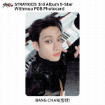 Stray Kids 5-t&auml;rni POB-fotokaart Applemusic Everline MMT Yes24 JYP Withmuu BDM MS Bangchan - Withmuu