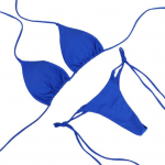 Naiste ujumisriided Trendikas seksikas sidemega naiste ujumisriided seljata bikiinikomplekt Naiste ujumisriided rannas M sinine