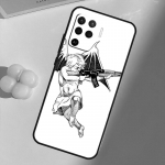 Ak 47 relvakohver OPPO A1K A3S A5S A15 A16 A52 A72 A5 A9 A31 A53 A83 A91 A93 A54 A74 A94 kattekork OPPO A54 4G