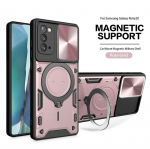 P&otilde;rutuskindel soomus&uuml;mbris Samsung Galaxy Note20 magnetilise metallist kattega Galaxy S24 S23 S22 S21Ultra Plus slaidikaamera Protect Coque jaoks For Note 20 must