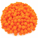 Pompom K&auml;sitsi valmistatud materjalist Aksessuaarid Pallus Pall 10/15mm Mitmev&auml;rviline kohev Ehted Pomponid DIY &Otilde;mblemine K&auml;sit&ouml;&ouml; Lapsed M&auml;nguasi Pulmakaunistus Pehme Unikaalne 10mm 150Pcs oranž