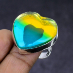 Bi-Color Tourmaline Gemstone 925 Sterling Silver gift Jewelry Ring Size 9 O2M20