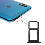 SIM-kaardi salv + SIM-kaardi salv / Micro SD-kaardi salv Huawei P smart Pro 2019 jaoks must