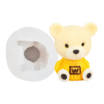 3D m&auml;nguasi vibukaru silikoonvorm Fondant kook &auml;&auml;risvorm &scaron;okolaadivorm koogikaunistused t&ouml;&ouml;riistad k&uuml;psetamine Woolen bear L