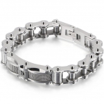 Rock and Roll 12MM 316L roostevabast terasest valatud metallist jalgrattakett meeste k&auml;ev&otilde;rud meestele poistele jalgratturid Ehted tarvikud kingitused 20.5CM h&otilde;be