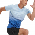 Meeste fitnessi l&uuml;hikeste varrukatega T-s&auml;rk Tennise ja korvpalli Spordir&otilde;ivad Suvine hingav jooksus&auml;rk J&otilde;usaali treenings&auml;rgid M must