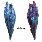 Kivid ja kristallmust turmaliin, looduslikud sinised v&auml;rvid ja mineraalid titaan 4~6cm