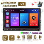 Autoraadio multimeediumipleier Volkswagen/Golf/Polo/Tiguan/Passat/b7/b6/SEAT/Leon/Skoda/Octavia 2 Din Android Carplay GPS Autoradio 2+64GB jaoks 1+32GB