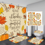 Neljaosaline P&uuml;ha St komplekt. Halloweeni prindiga du&scaron;ikardin vaipmatt kombinatsioon vannituba tualettmatt vannitoa kardinakomplekt 45*75 neljaosaline komplekt One Size
