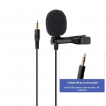 Juhtmega Lavalier mikrofon mobiilse videokonverentsi salvestamiseks, USB Lavalier mikrofon m&auml;ngude reaalajas voogesituse jaoks 3.5mm 4-segment interface