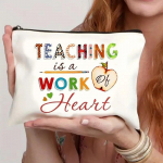 &Otilde;petaja kosmeetikakott kingitus &Otilde;petaja lukuga kott Veekindel linane kosmeetikakott Hoiukott &Otilde;petaja kingitus 25*17cm