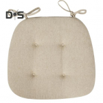 Toolipadi libisemiskindla kinnitusrihmaga, paksendatud k&auml;snpolsterdusega, pehme elastne hobusekabi kuju toolipadi kodu, k&ouml;&ouml;gi, kontori, terrassi jaoks beež