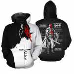 Knights Templar Armour Hoodies jakk Crusader Cross keskaegne dressipluus Pullover t&auml;istr&uuml;kiga 3D meeste kapuuts dressi&uuml;likond Carnival L