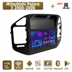 Android Carplay Autoraadio Mitsubishi Pajero 3 2000-2006 jaoks Multimeediam&auml;ngija Peak Unit Stereo GPS-navigatsioon BT WIFI 2+32GB 1+16GB must