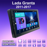 2 DIN Android Carplay Autoraadio Lada Granta 2011-2017 jaoks Multimeediam&auml;ngija Pea&uuml;ksus Stereo GPS-navigatsioon BT WIFI 2+32GB 1+16GB
