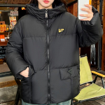 Suures suuruses L-6XL Naiste l&uuml;hikesed parkad Talvemantlid Kapuutsiga Elegantne Lahtine Paks Soe Naiste Jakid Talvised Pikkade Varrukatega &Uuml;ler&otilde;ivad L must