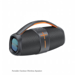 Kaasaskantav k&otilde;lar TWS Bluetooth 5.3 v&auml;lisk&otilde;lar koos tasakaalustatud bassi AUX MP3-m&auml;ngijaga veekindel must