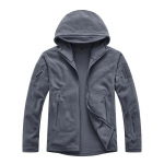 WTEMPO Meeste v&auml;litingimustes soe s&otilde;jav&auml;e kapuutsiga jakk taktikalise fliisist Thermal Polari pealisr&otilde;ivaste ja kapuutsiga matkamiseks S must