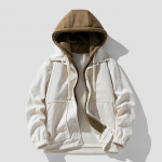 Talvine meeste v&otilde;lts kaheosaline lukuga kapuutsiga mantel, paksendatud soe mantel XL