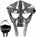 MF DOOM Mask Mad-villain Steel Face Armor Keskaegne k&auml;sitsi sepistatud mask
